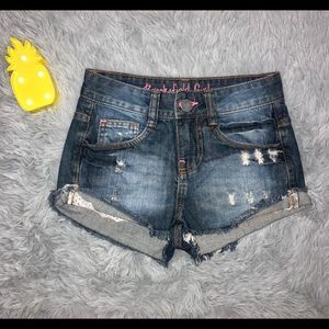 Girl’s Denim Shorts Brazilian Boutique SZ M